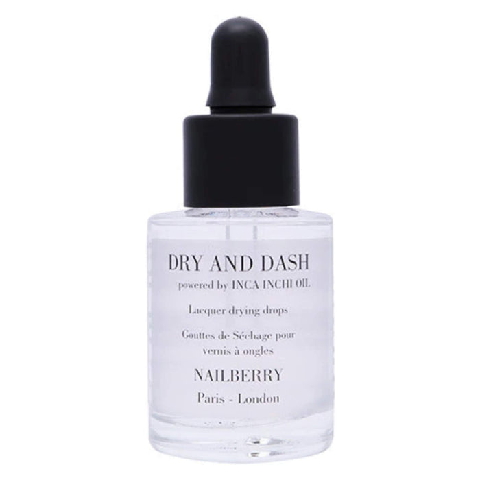 Bottle of Nailberry Dry And Dash Lacquer Drying Drops 11ml