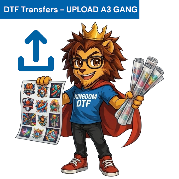 DTF Transfers UPLOAD a Gang Sheet (Print Your Designs) by Kingdom Transfers®