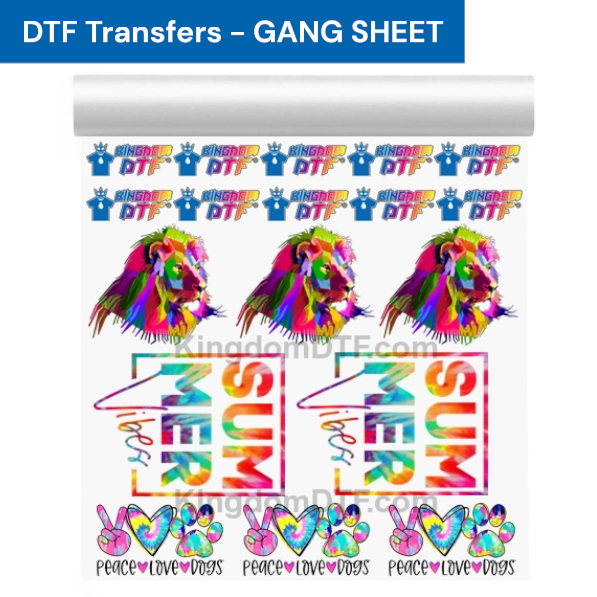 DTF Transfers UPLOAD a Gang Sheet (Print Your Designs) by Kingdom Transfers®