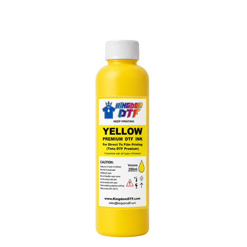 DTF Yellow Ink 8oz (250ml) - Premium High-Quality Ink for Direct-to-Film Printing