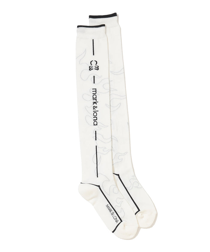 Duel Flame Over Knee Socks | WOMEN
