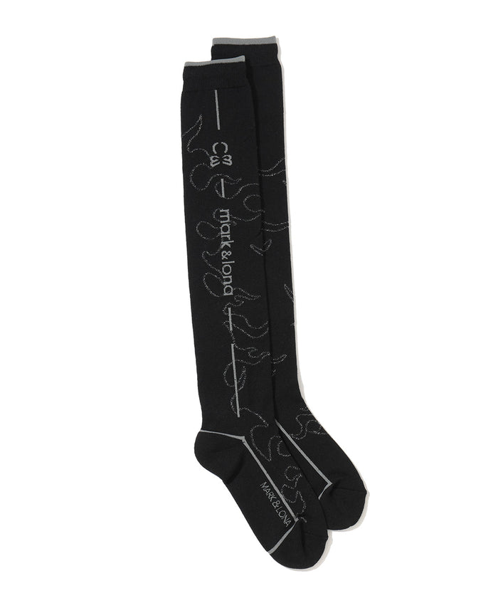 Duel Flame Over Knee Socks | WOMEN
