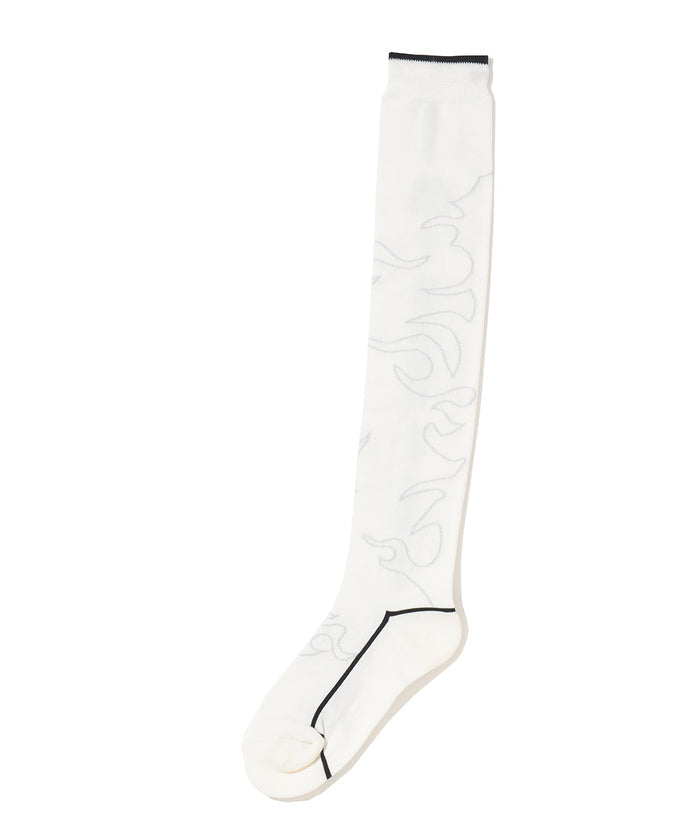 Duel Flame Over Knee Socks | WOMEN