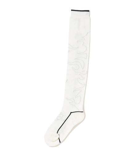 Duel Flame Over Knee Socks | WOMEN