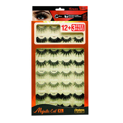Ebin New York Cattitude 3D Eyelashes 15 Pairs