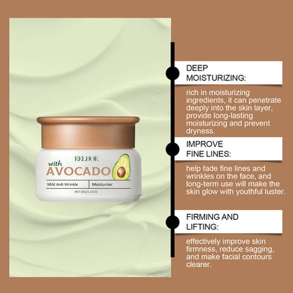 EELHOE Avocado Fade Anti-Wrinkle Face Cream – Deep Hydration & Skin Renewal EELHOE COSMETICS