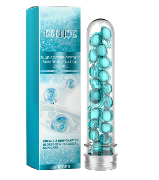EELHOE Blue Copper Peptide Skin Rejuvenation Serum (30PCS) – Repair, Firming & Anti-Aging Treatment EELHOE COSMETICS