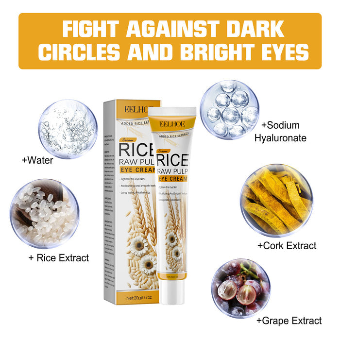 EELHOE Rice Puree Eye Cream 20g – Eye Cream for Dark Circles, Eye Bags & Wrinkles EELHOE COSMETICS
