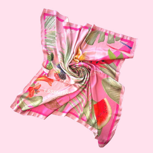 Essentials Shades of Pink Silk Scarf 80*80CM - Essentials EG