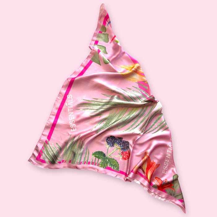 Essentials Shades of Pink Silk Scarf 80*80CM - Essentials EG