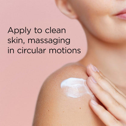Apply the eternal aura body balm to clean skin, massaging in circular motions.