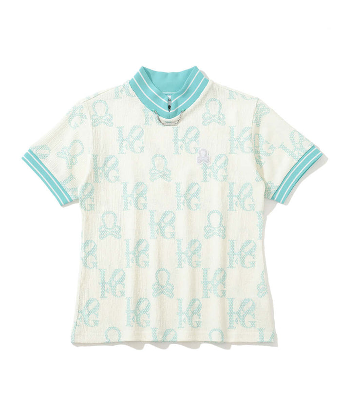 Ever Monogram Mock Neck Tee | WOMEN