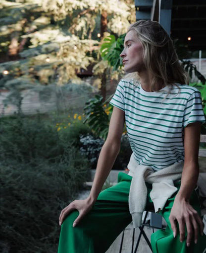 Everett Stripe Crew Tee
