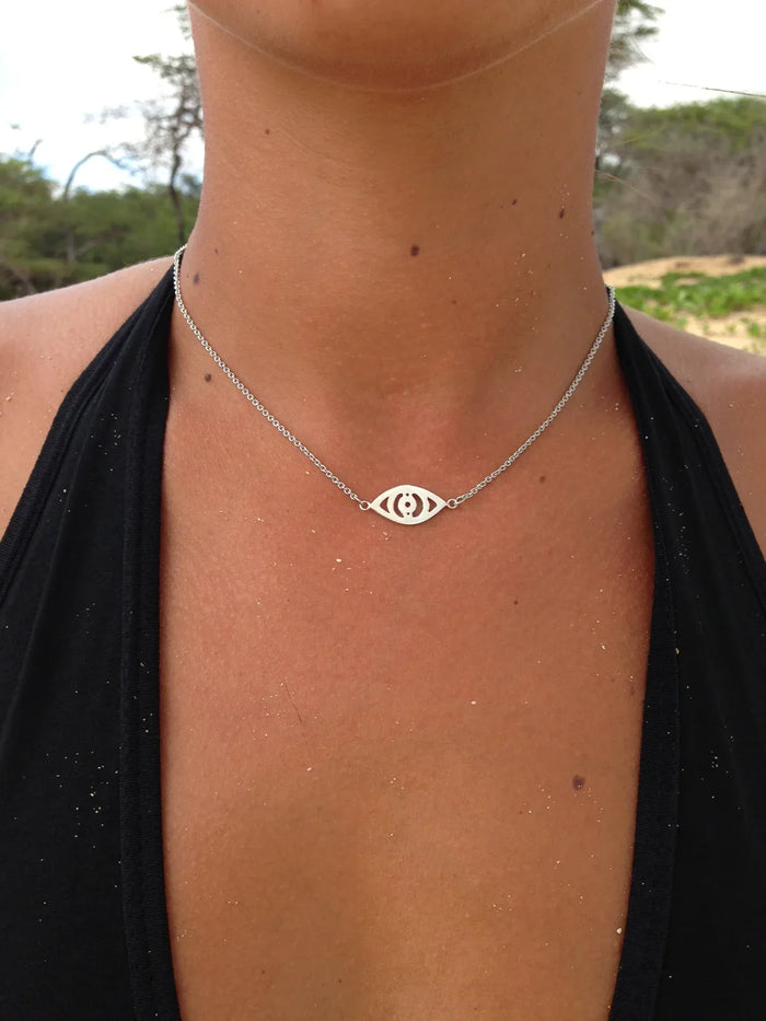 Evil Eye Pendant Silver - Yelena Noah Designs