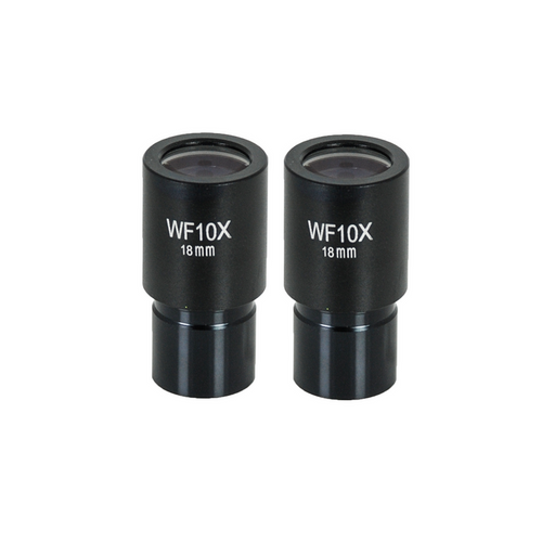 Eyepiece Field of View Dia. 18mm 10X Eyepiece (Pair Dia. 23.2/FN18), SKU EY02021211, three quarter front view