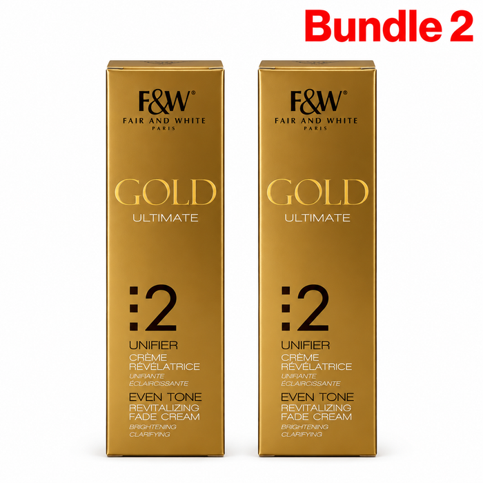 Fair and White Gold 2 Face Cream, revitalizing facial skincare cream designed to moisturize and soften skin while promoting a smooth, even-looking, and radiant complexion.
