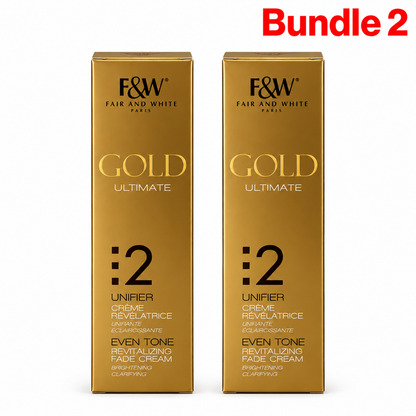 Fair and White Gold 2 Face Cream, revitalizing facial skincare cream designed to moisturize and soften skin while promoting a smooth, even-looking, and radiant complexion.