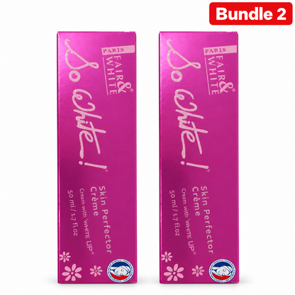 Fair and White So White Cream, moisturizing skincare cream designed to hydrate and soften skin while helping promote a smooth, even-looking, bright, and radiant complexion.
