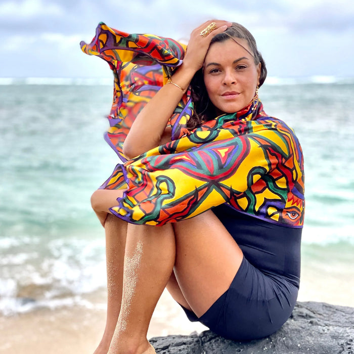Familia Square Scarf - Yelena Noah Designs