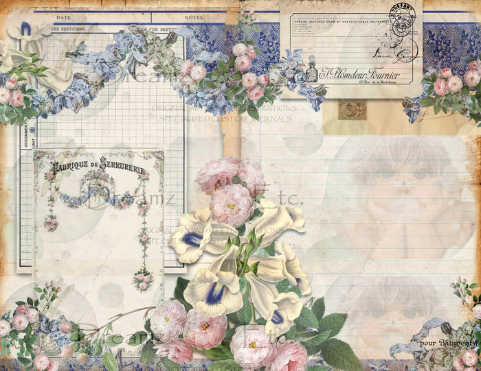 Fashion Bazaar - Lined Papers - Digital