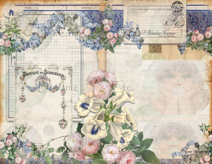 Fashion Bazaar - Lined Papers - Digital