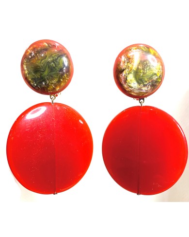 FB Cerise Clip Cerise Earring