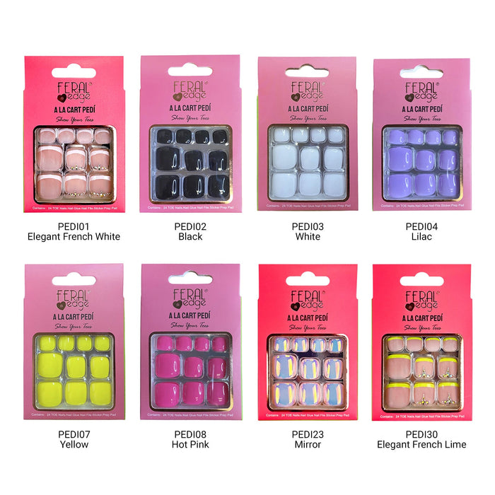 Feral Edge Ala Cart Pedi Toe Nails 24Toe Nails - ikatehouse