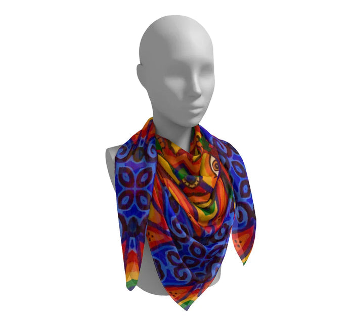 Fire Deity Mandala Scarf - Yelena Noah Designs
