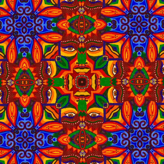 Fire Deity Mandala Scarf - Yelena Noah Designs