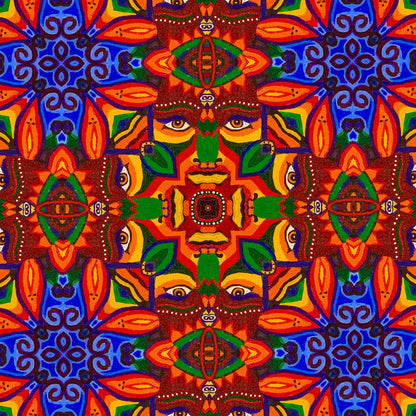 Fire Deity Mandala Scarf - Yelena Noah Designs