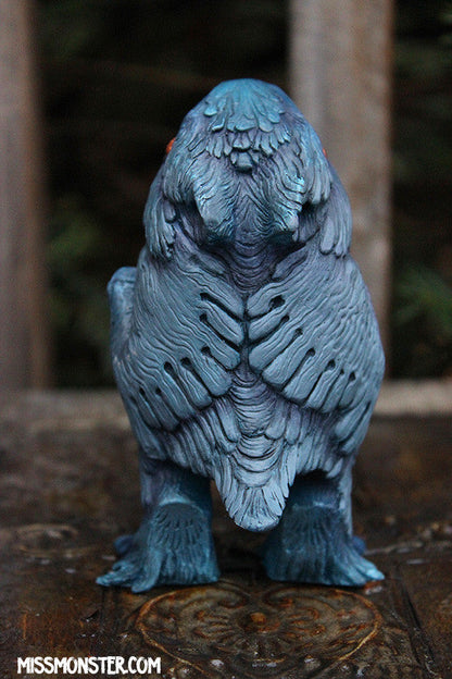 FLOCCULENT CRAW- CAST ART TOY- PAINTED, GLOW IN THE DARK