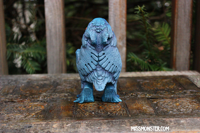 FLOCCULENT CRAW- CAST ART TOY- PAINTED, GLOW IN THE DARK