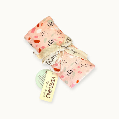 Florence Bloom Baby Swaddle Blanket (Organic Muslin) - Viverano