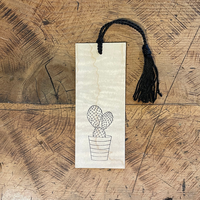 Flower, Mushroom, and Plants Letterpress Wood Bookmarks