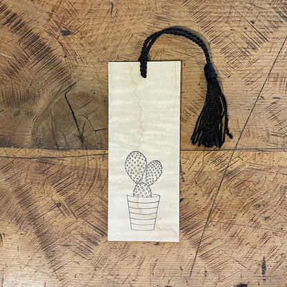 Flower, Mushroom, and Plants Letterpress Wood Bookmarks