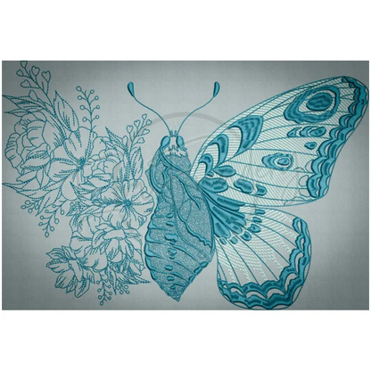 Flowery Butterfly 9.00 X 13.24
