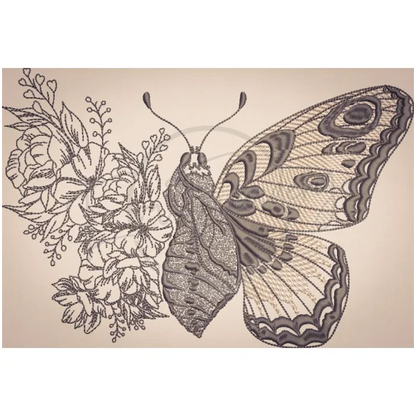 Flowery Butterfly 6.11 X 8.98