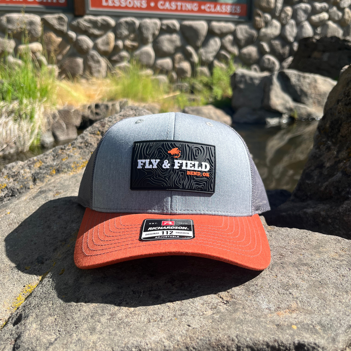 Fly and Field Topographic Rubber Patch Hat - Bend