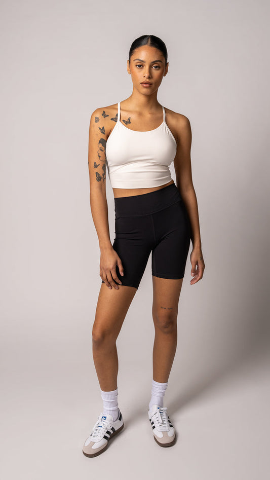 Focus Cropped Tank in Dove | Tanks | Tuff Collection
