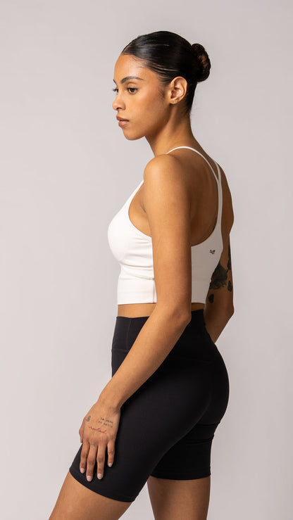 Focus Cropped Tank in Dove - view 3