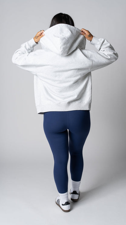 Foundation Full Zip Hoodie in Heather Fog Grey - view 3