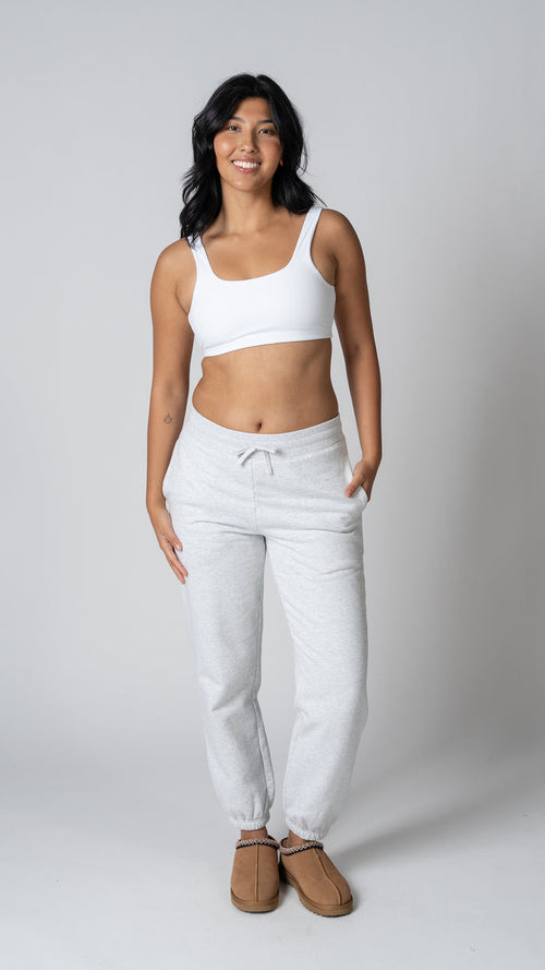 Foundation Jogger Sweatpant in Heather Fog Grey | Sweatpants | Tuff Collection