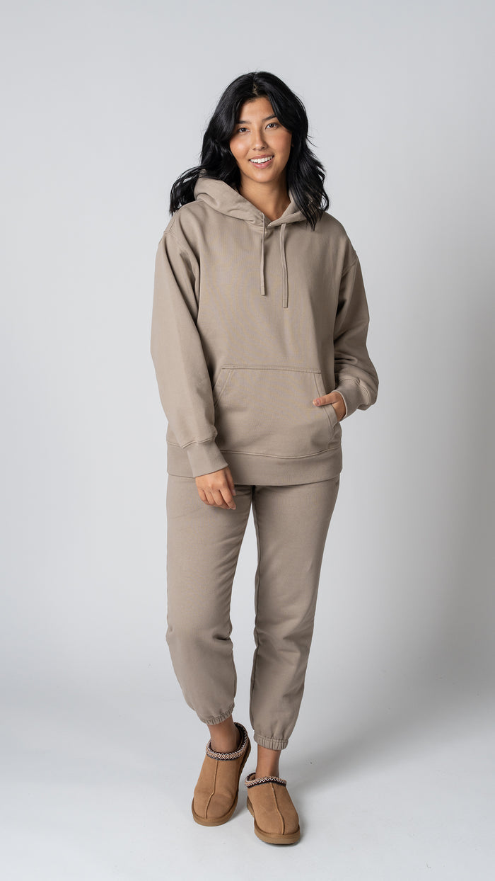 Foundation Pullover Hoodie in Taupe - view 2