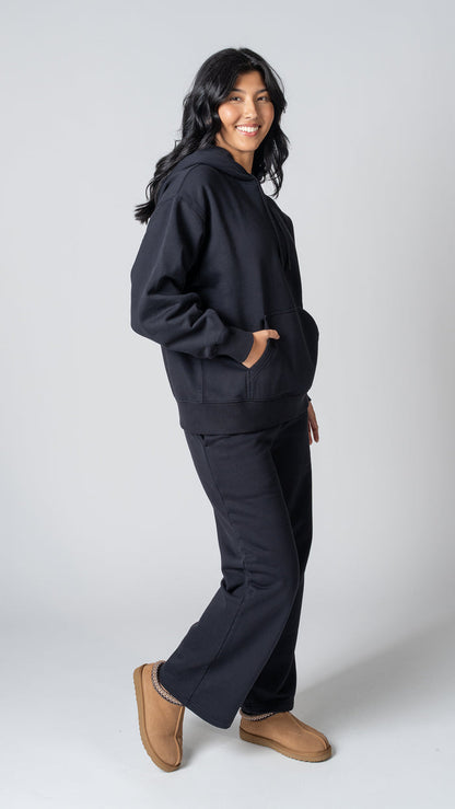 Foundation Pullover Hoodie in Carbon Black - view 3