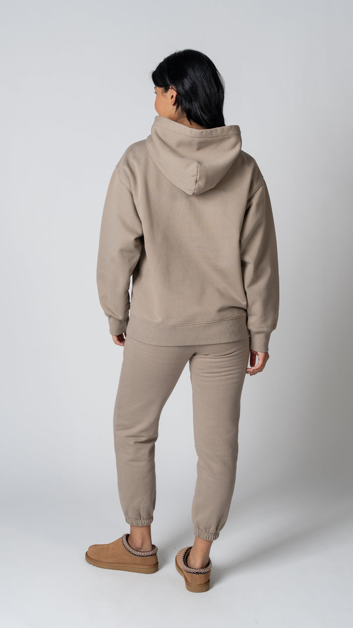 Foundation Pullover Hoodie in Taupe - view 3