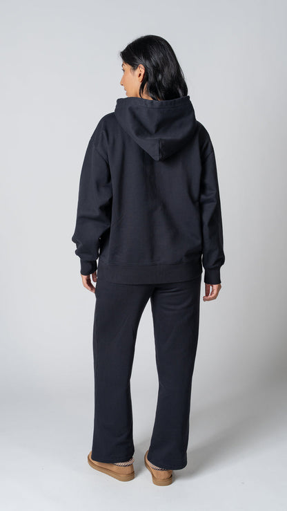 Foundation Pullover Hoodie in Carbon Black - view 4
