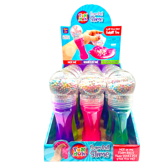 Fun Doh Fidget Foam Ball Crunchy Slime Sensory Toy
