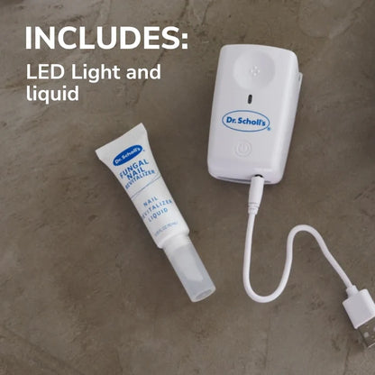 Light-activated LED device with nail liquid tube included in the kit