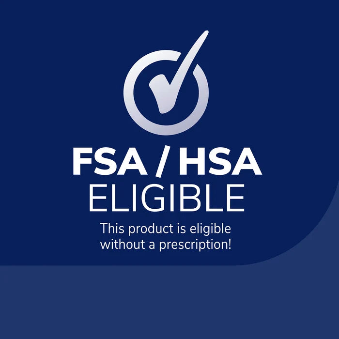 FSA/HSA eligible badge for Dr. Scholl's fungal nail revitalizer liquid