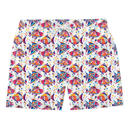 Nachhaltige Herren-Badehose aus recyceltem Material – Modell Funky Fish von Noah*s Ocean.